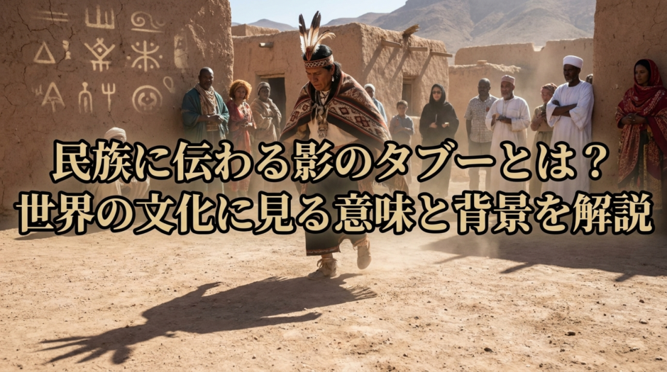 民族に伝わる影のタブーとは？世界の文化に見る意味と背景を解説