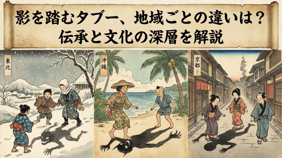 影を踏むタブー、地域ごとの違いは？伝承と文化の深層を解説