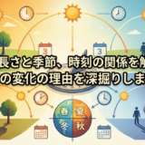 影の長さと季節、時刻の関係を解説。その変化の理由を深掘りします