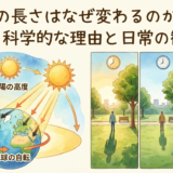 影の長さはなぜ変わるのか？その科学的な理由と日常の観察