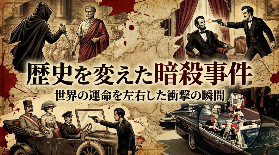 歴史を変えた暗殺事件の具体例を解説。世界の運命を左右した衝撃の瞬間