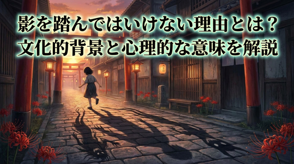 影を踏んではいけない理由とは？文化的背景と心理的な意味を解説