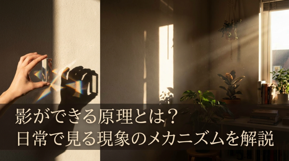 影ができる原理とは？日常で見る現象のメカニズムを解説