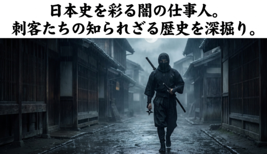 日本史を彩る闇の仕事人。刺客たちの知られざる歴史を深掘り。