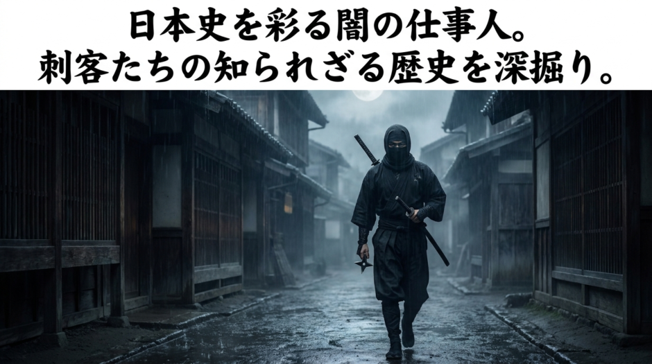 日本史を彩る闇の仕事人。刺客たちの知られざる歴史を深掘り。