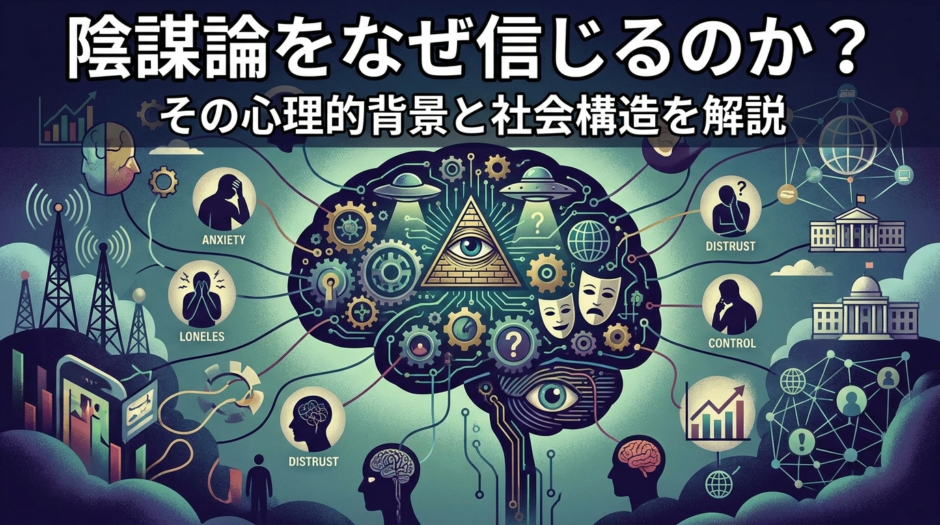 陰謀論をなぜ信じるのか？その心理的背景と社会構造を解説