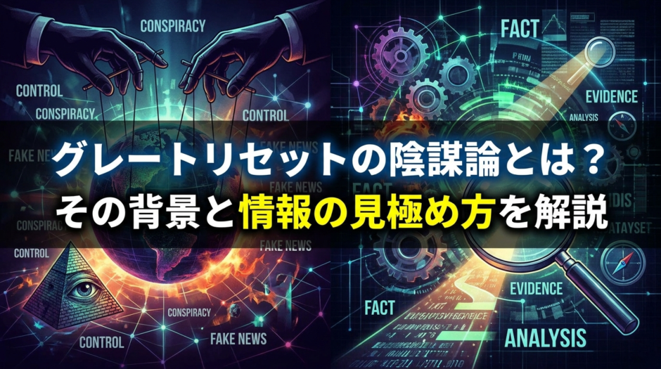 グレートリセットの陰謀論とは？その背景と情報の見極め方を解説