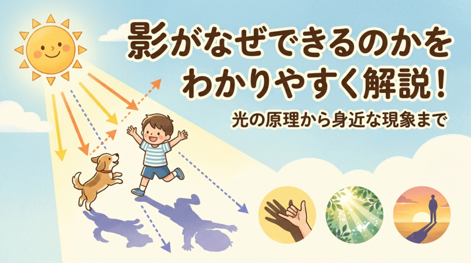 影がなぜできるのかをわかりやすく解説！光の原理から身近な現象まで