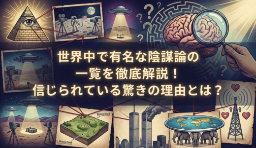 世界中で有名な陰謀論の一覧を徹底解説！信じられている驚きの理由とは？