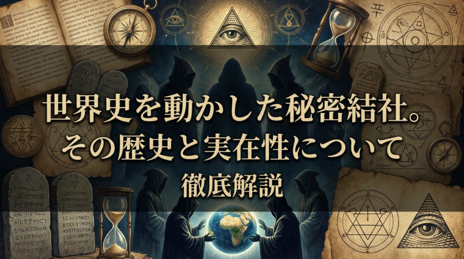 世界史を動かした秘密結社。その歴史と実在性について徹底解説