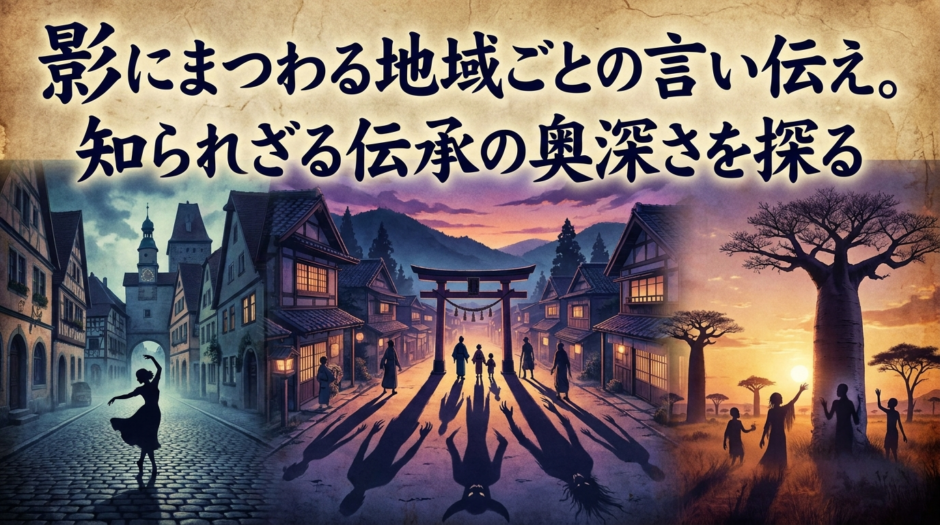 影にまつわる地域ごとの言い伝え。知られざる伝承の奥深さを探る