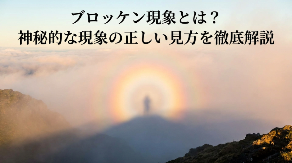 ブロッケン現象とは？神秘的な現象の正しい見方を徹底解説